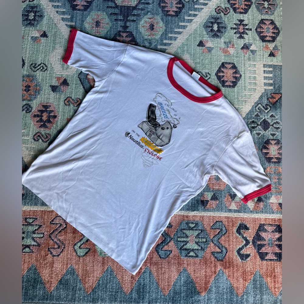 Nautilus exercise bike ringer tee